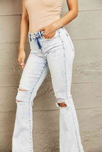 Load image into Gallery viewer, BAYEAS Mid Rise Acid Wash Distressed Jeans