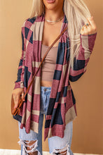 Load image into Gallery viewer, Plaid Open Front Cardigan