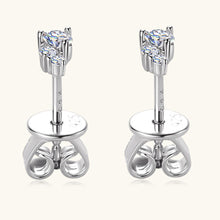 Load image into Gallery viewer, 925 Sterling Silver Moissanite Stud Earrings