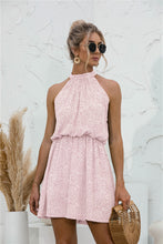 Load image into Gallery viewer, Floral Tied Sleeveless Mini Dress