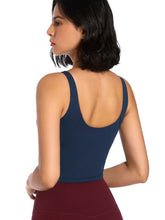 Load image into Gallery viewer, Scoop Neck Wide Strap Active Tank
