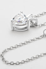 Load image into Gallery viewer, 1 Carat Moissanite Heart-Shaped Pendant Necklace