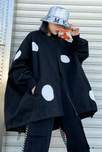 Load image into Gallery viewer, Large Scale Polka Dot Zip Up Jacket