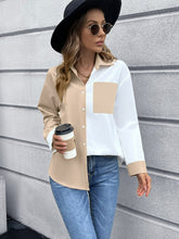 Load image into Gallery viewer, Color Block Button Down Shirt