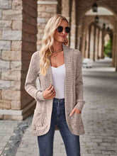 Load image into Gallery viewer, Open Front Cardigan with Pockets