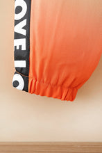 Load image into Gallery viewer, Girls Letter Print T-Shirt and Gradient Pants Set