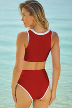 Load image into Gallery viewer, Contrast Trim Two-Piece Swimsuit
