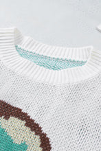 Load image into Gallery viewer, Skull Graphic Drop Shoulder Sweater