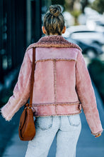 Load image into Gallery viewer, Plush Lining Suede Double-Breasted Jacket