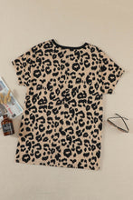 Load image into Gallery viewer, Leopard Pocketed T-Shirt Dress