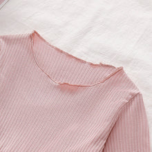 Load image into Gallery viewer, Girls Round Neck Ribbed Tulle Dress