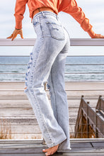 Load image into Gallery viewer, Distressed Straight Leg Jeans with Pockets