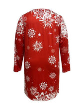 Load image into Gallery viewer, Plus Size Printed Long Sleeve Tee Dress