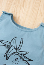 Load image into Gallery viewer, Baby Girl Strawberry Print Tee and Graphic Overalls Set