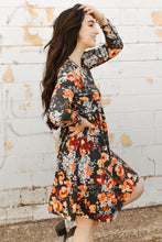 Load image into Gallery viewer, Floral Print Long Sleeve Dress