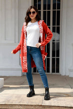 Load image into Gallery viewer, Open Front Long Sleeve Hooded Cardigan