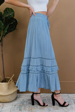 Load image into Gallery viewer, Doe & Rae First Sight Tiered Maxi Skirt