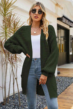 Load image into Gallery viewer, Open Front Dropped Shoulder Cardigan