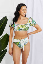 Load image into Gallery viewer, Marina West Swim Vacay Ready Puff Sleeve Bikini in Floral