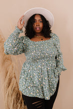 Load image into Gallery viewer, Jodifl Flora and Fauna Full Size Run Smocked Blouse