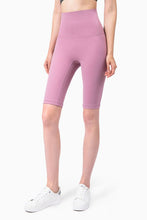 Load image into Gallery viewer, Breathable High-Rise Wide Waistband Biker Shorts