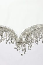 Load image into Gallery viewer, Rhinestone Tassel Hem Bodycon Dress