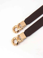 Load image into Gallery viewer, Zinc Alloy Buckle Elastic PU Belt