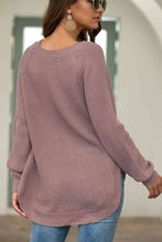 Load image into Gallery viewer, Round Neck Ribbed Knit Top
