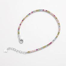 Load image into Gallery viewer, Inlaid Zircon 925 Sterling Silver Bracelet