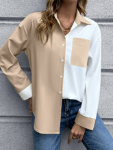 Load image into Gallery viewer, Color Block Button Down Shirt