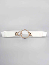 Load image into Gallery viewer, Double Ring Buckle Elastic PU Belt