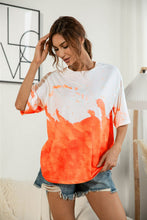 Load image into Gallery viewer, Tie-Dye Round Neck Tee Shirt