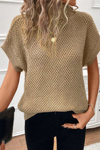 Load image into Gallery viewer, Turtleneck Short Sleeve Sweater