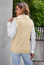 Load image into Gallery viewer, Quarter-Zip Collared Sweater Vest