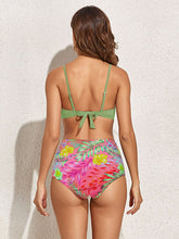 Load image into Gallery viewer, Floral Crisscross Three-Piece Swim Set