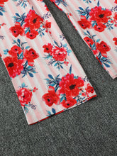 Load image into Gallery viewer, Floral Asymmetrical Neck Tie Belt Jumpsuit
