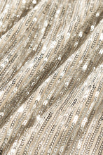 Load image into Gallery viewer, Mesh Panel Tassel Sequins Bodycon Dress