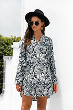 Load image into Gallery viewer, Animal Print V-Neck Asymmetrical Dress