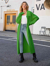 Load image into Gallery viewer, Full Size Collared Open Front Duster Cardigan