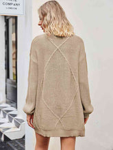 Load image into Gallery viewer, Cable-Knit Long Sleeve Cardigan