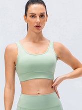 Load image into Gallery viewer, Scoop Neck Padded Sports Bra