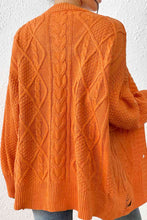 Load image into Gallery viewer, Round Neck Long Sleeve Cardigan