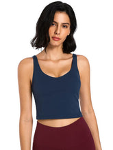 Load image into Gallery viewer, Scoop Neck Wide Strap Active Tank