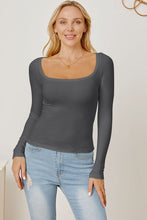 Load image into Gallery viewer, Square Neck Long Sleeve T-Shirt