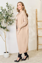 Load image into Gallery viewer, Open Front Hooded Sweater with Pockets