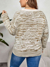 Load image into Gallery viewer, Plus Size Round Neck Long Sleeve Sweater