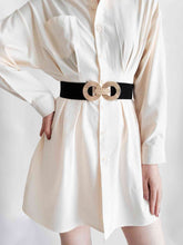 Load image into Gallery viewer, Geometric Buckle Elastic Wide Belt