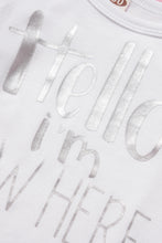 Load image into Gallery viewer, Baby Girls Letter Print Onesie and Striped Pants Set