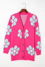 Load image into Gallery viewer, Floral Button-Up V-Neck Cardigan