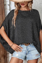 Load image into Gallery viewer, Printed Dolman Sleeve Round Neck Blouse